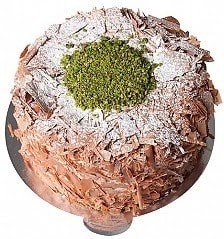 6-9 Kişilik Çikolatalı Fıstıklı Premium Tatlı pasta