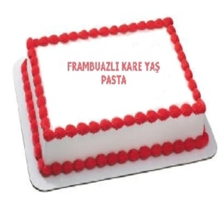 Lezzetli Frambuaz Aromalı 45 Kişilik Yaş Pasta pasta